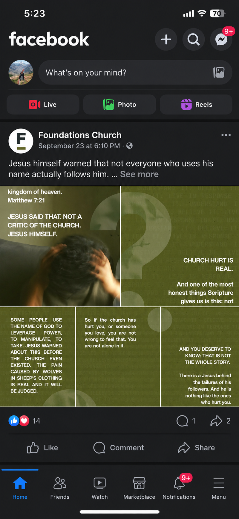 Facebook screenshot 3