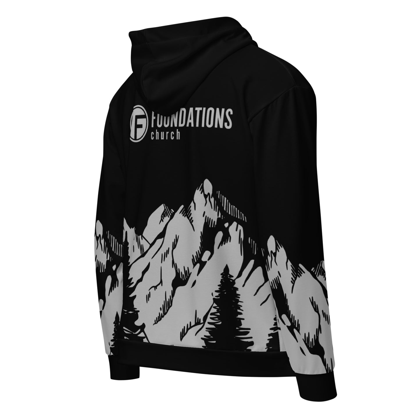 Foundations All-over Unisex zip hoodie